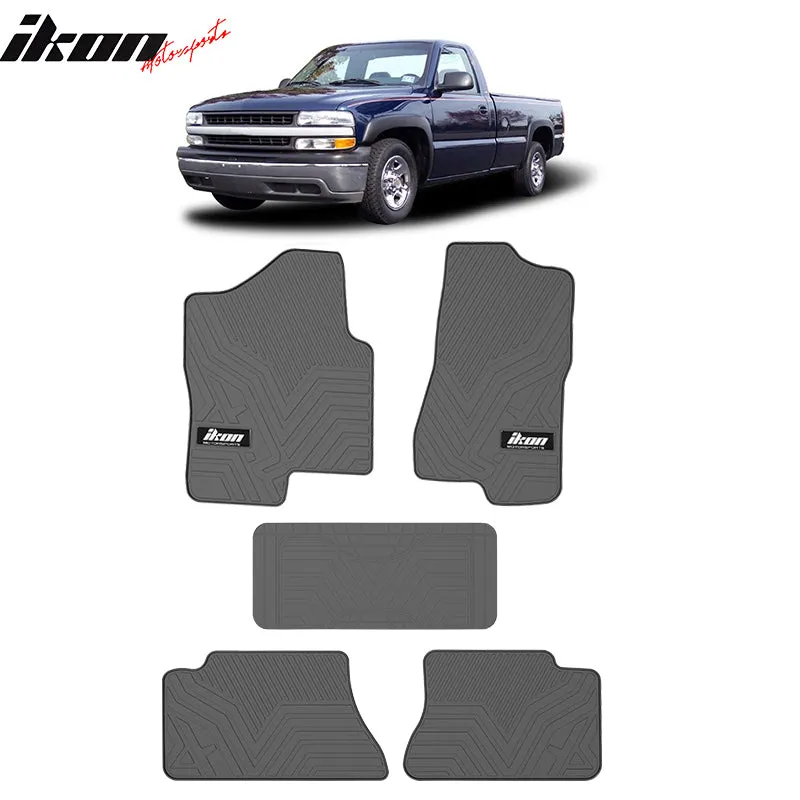 1999-2006 Silverado 1500 Crew Cab Latex Floor Mats All Weather Carpets