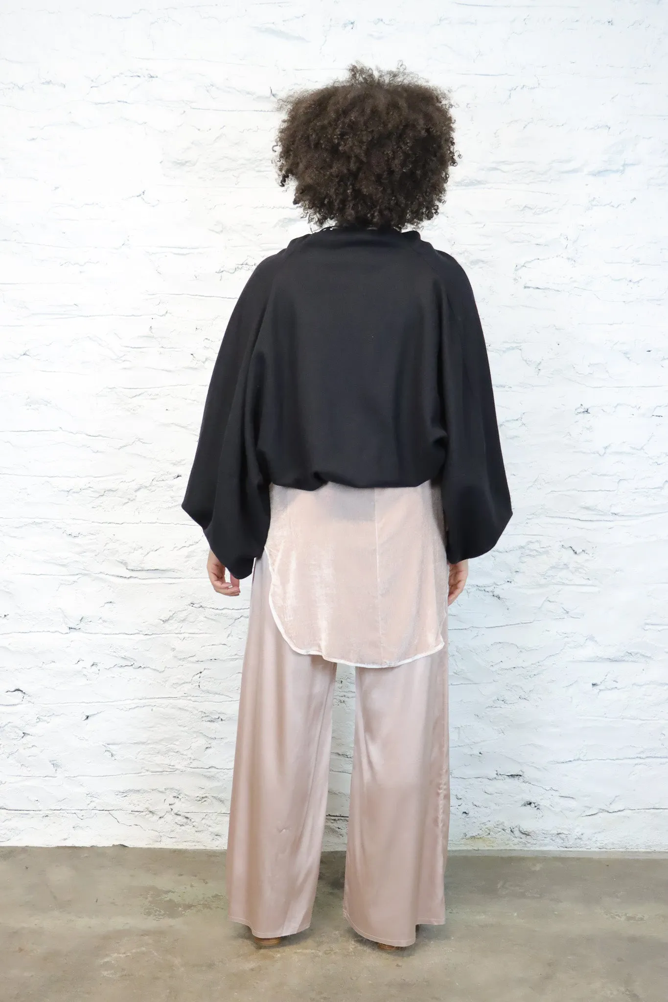 Amano CoLAB Silk Palazzo Pants