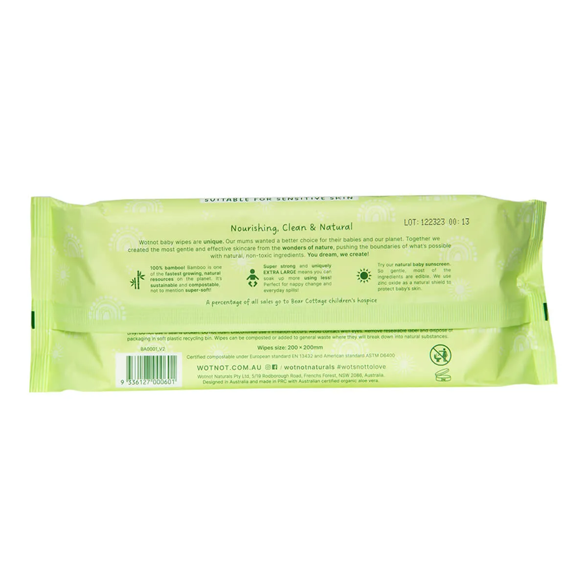 Biodegradable Baby Wipes - 70 Pack