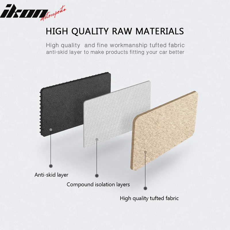 Car Floor Mat for 2009-2013 Toyota Corolla Beige Carpet 4PC Nylon