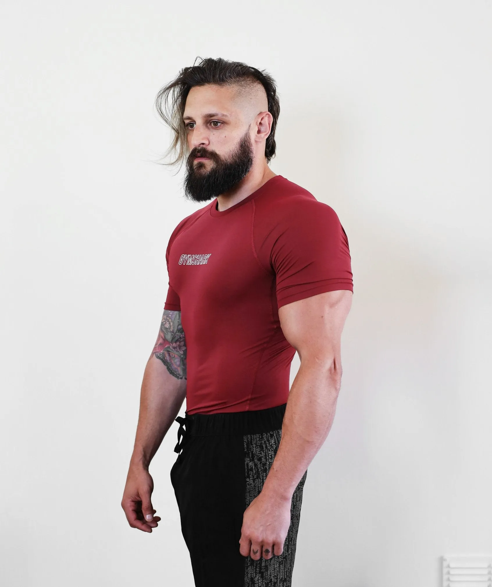 Gymshark Combat Rashguard - Claret