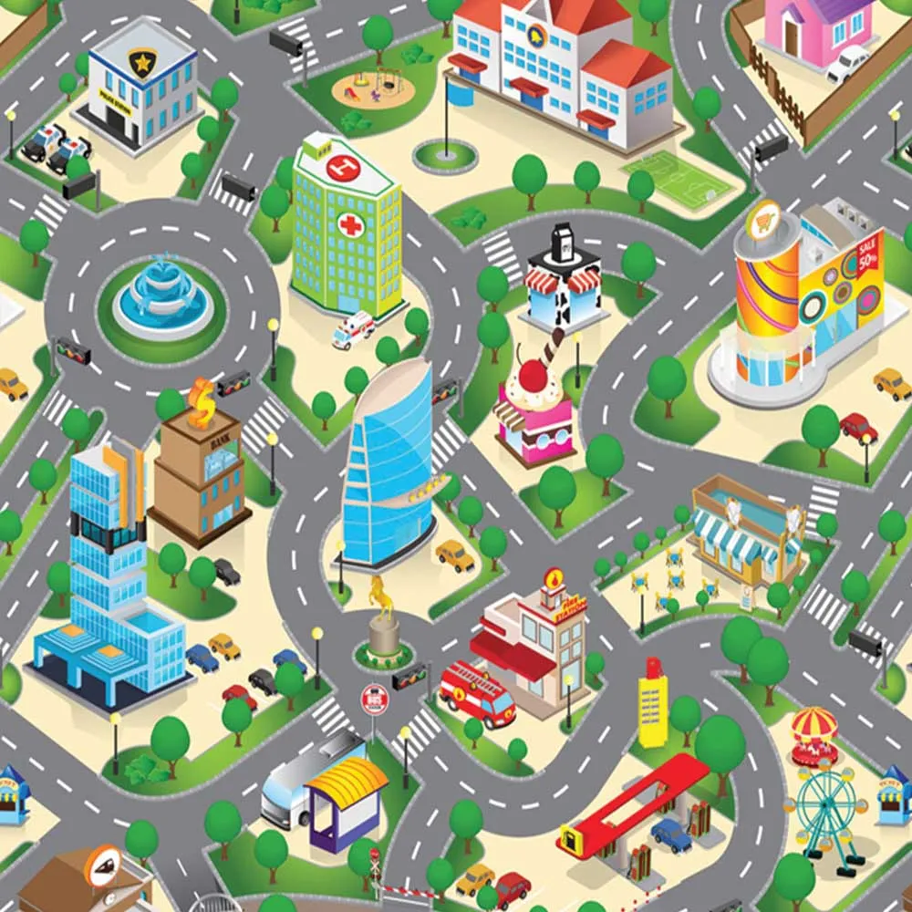 Large City Play Mat (120 x 100cm)