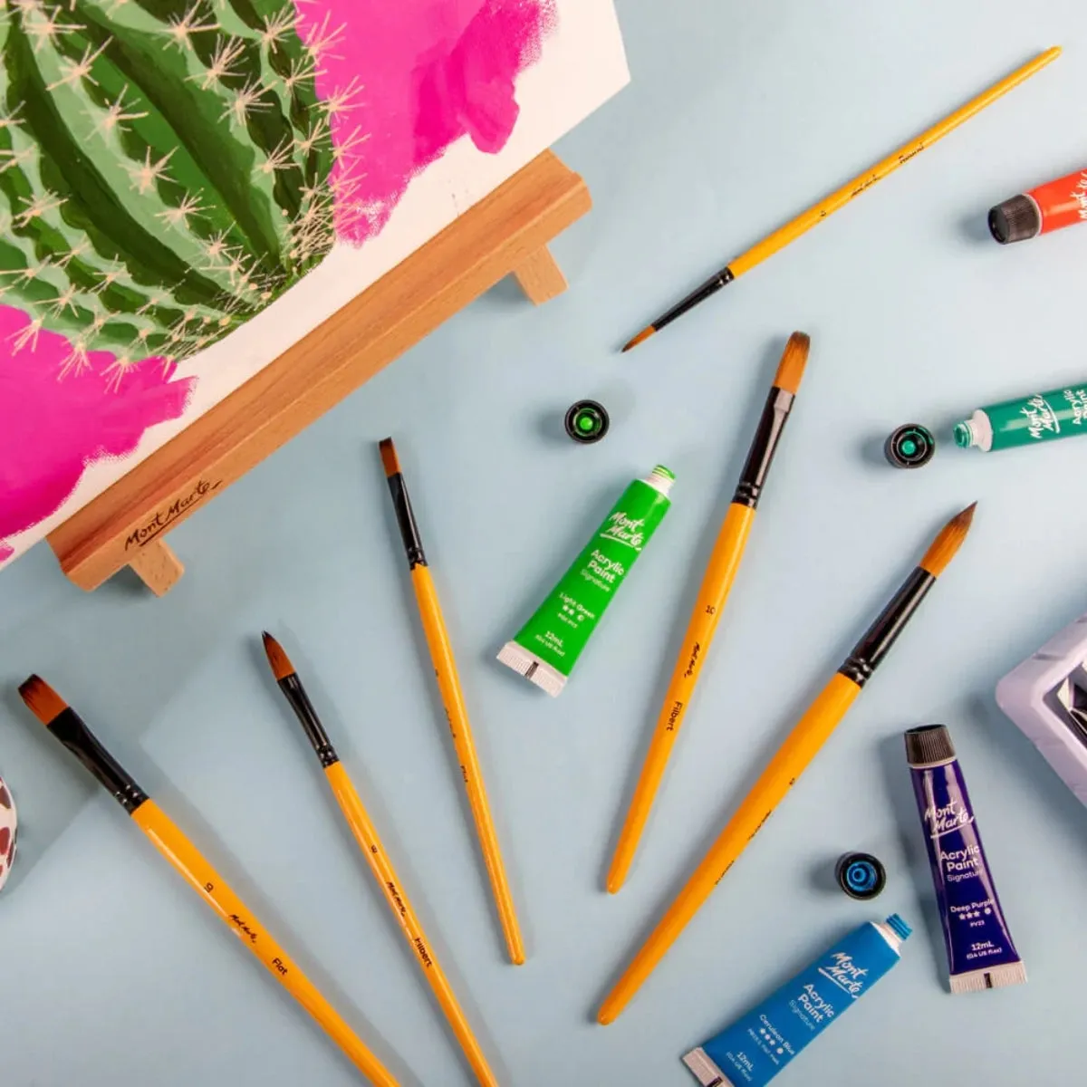 Mont Marte Gallery Series Brush Set Acrylic 6pc