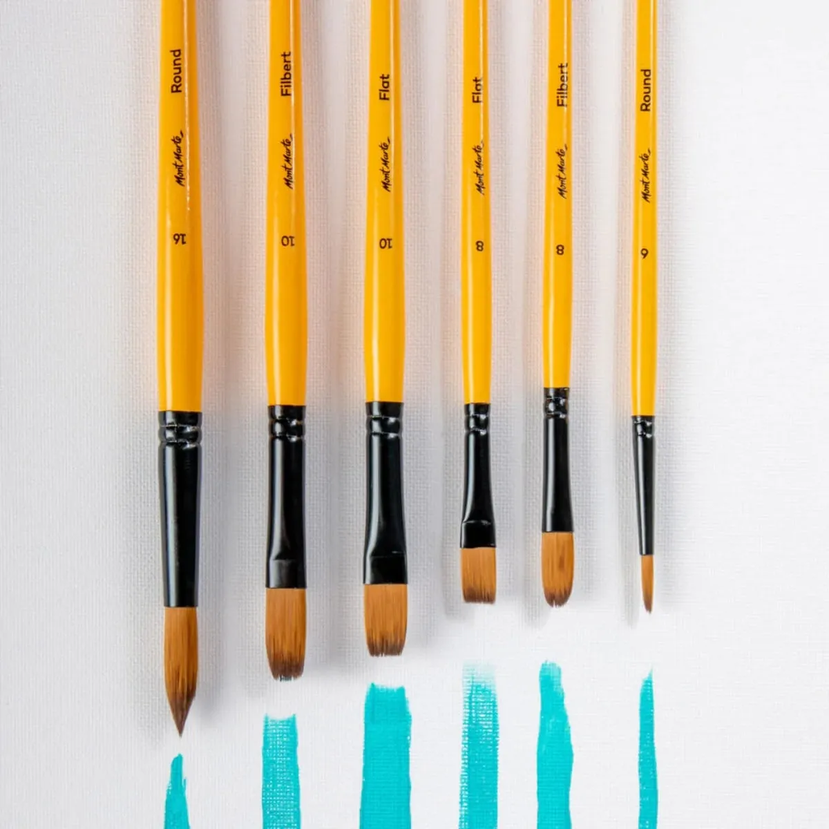 Mont Marte Gallery Series Brush Set Acrylic 6pc