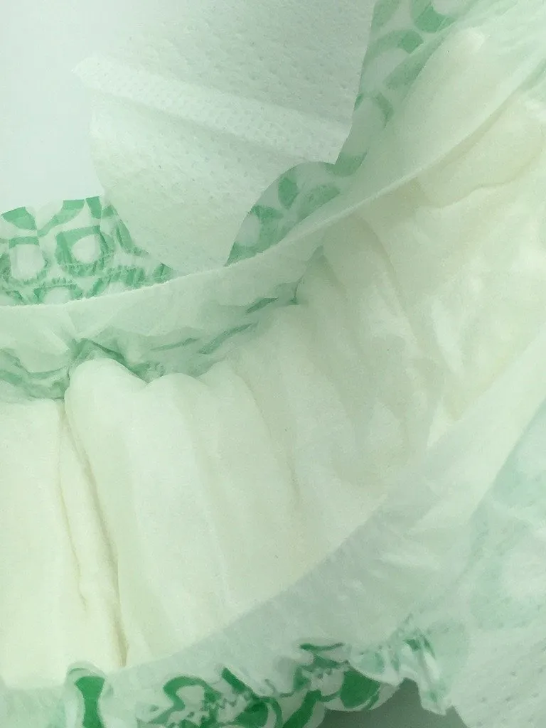 Poof SIZE 2 Green Loops Biodegradable DIAPERS