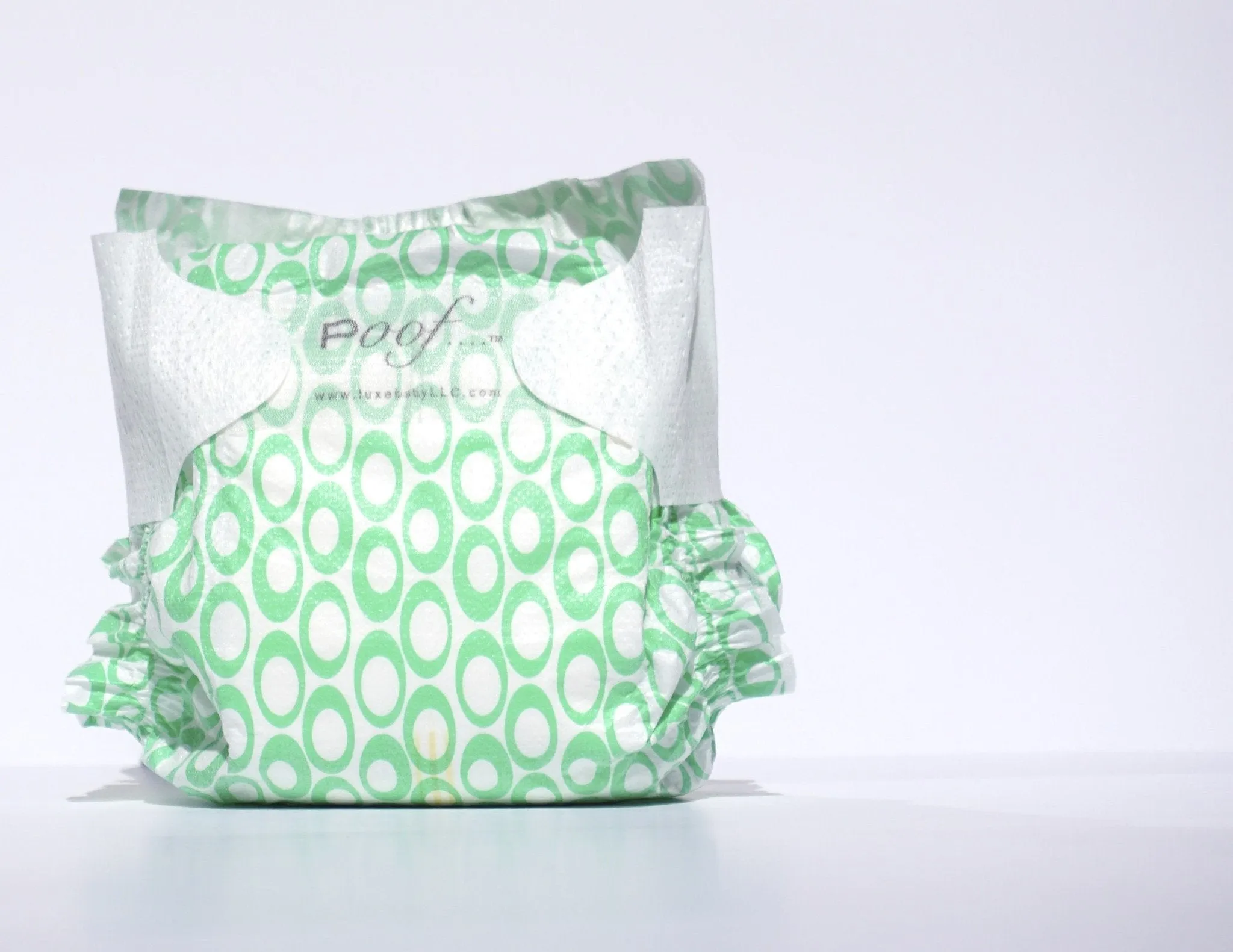 Poof SIZE 2 Green Loops Biodegradable DIAPERS
