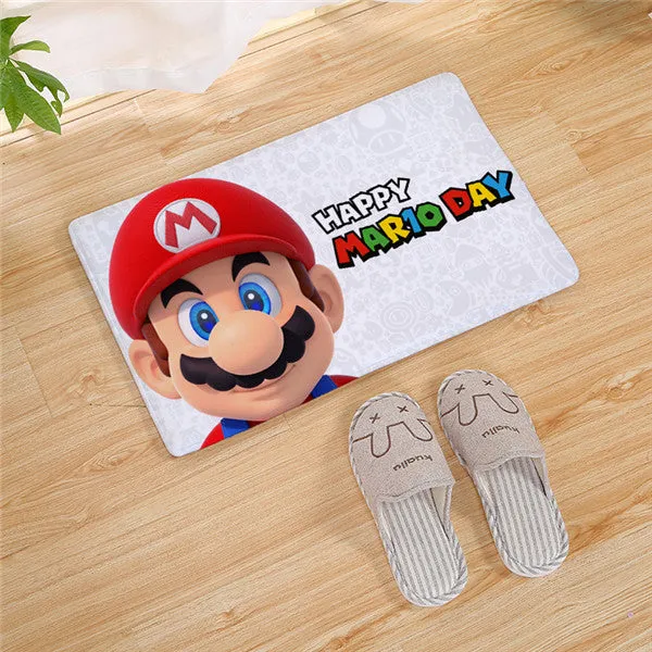 Super Mario Bros long Door carpet Outdoor Entrance Welcome Pad Soft Rug Doormat Indoor Bathroom Kitchen Carpet Floor Mats 80cm