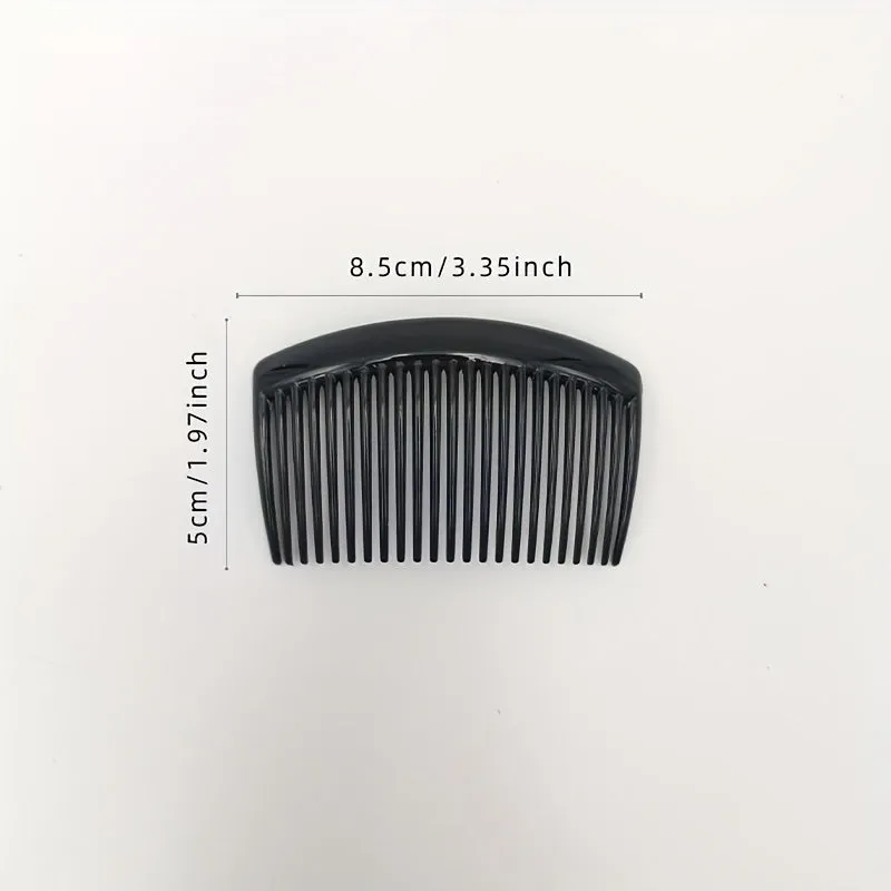 Womens 2Pack Solid Color Hair Combs with NoSlip Grip