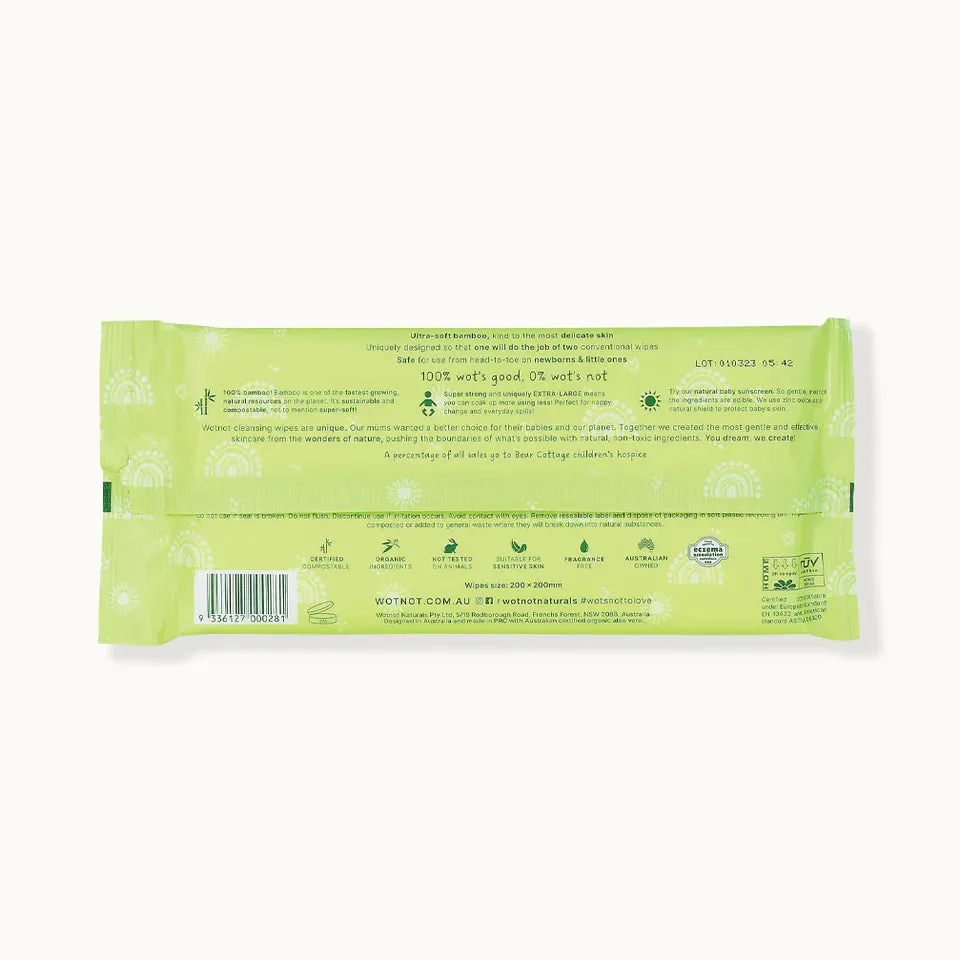 WOTNOT Biodegradable Travel Wipes Refill (20 wipes)